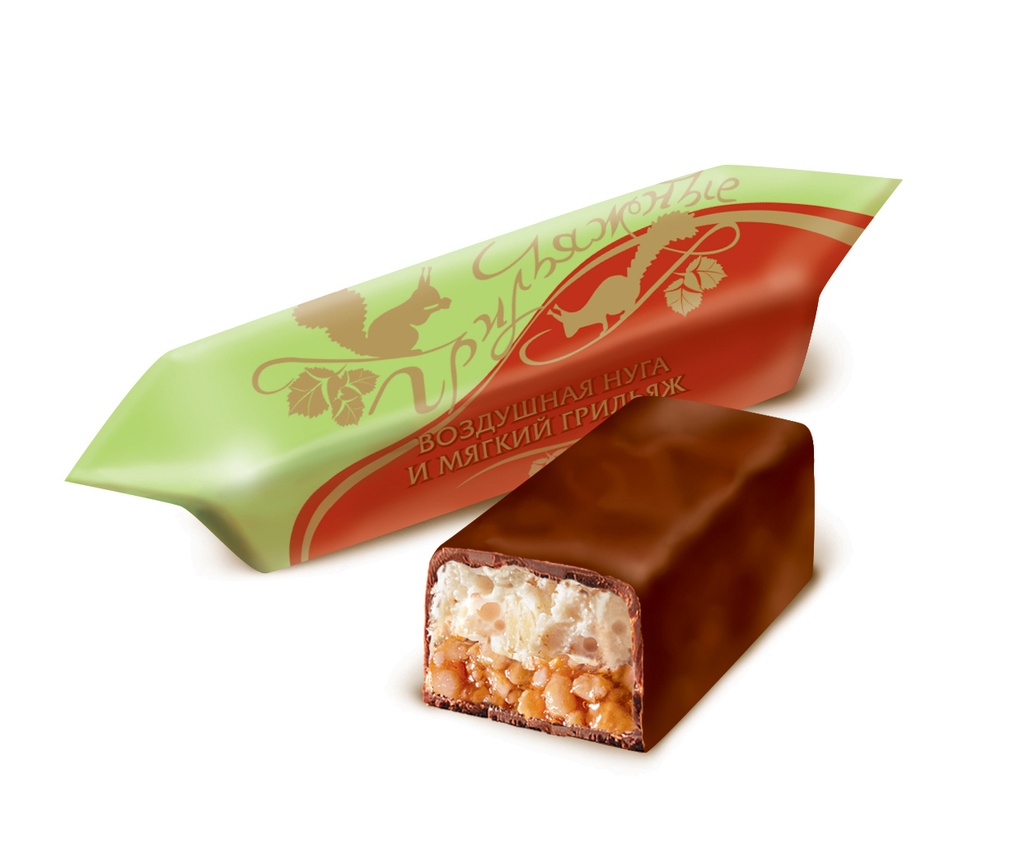 Chocolate sweets "Грильяжные" Воздушная нуга и мягкий грильяж  (конфеты) 5kg
 /Uniconf 01/  03_01_0290
