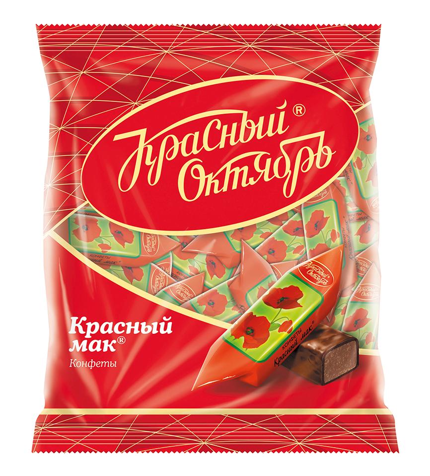 Chocolate sweets "Красный мак" (конфеты) 1/250gr 16pc /Uniconf 01/  03_01_0550