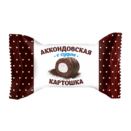 Chocolate sweets "Аккондовская Картошка с суфле" (конфеты) 2kg /Akkond 02/  03_02_0367