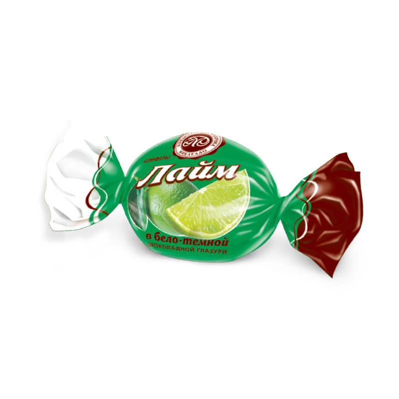 Chocolate sweets Лайм в бело-темном шоколаде (конфеты) 3kg /Mickaello 06/  03_06_0070