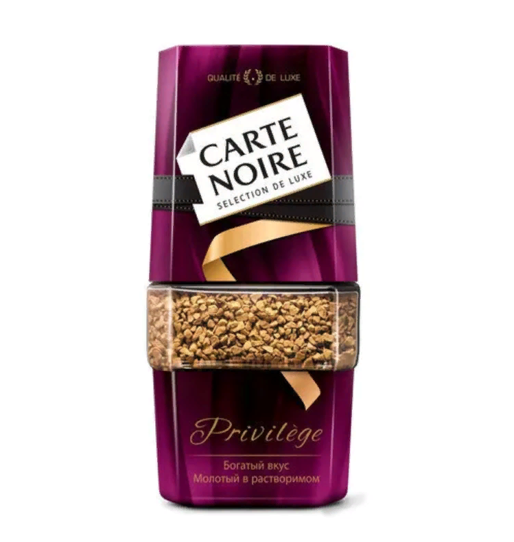 Coffe Кофе (CARTE NOIRE) растворимый Privilege 1/95gr 6pc /Carte Noire 99/   06_99_0011