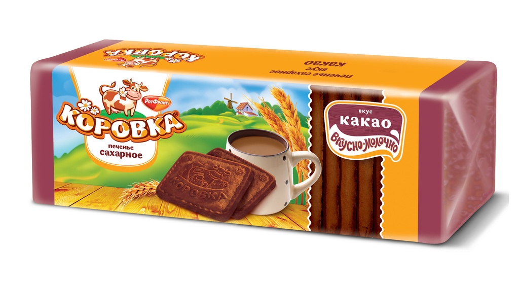 Cookies Biscuits Печенье "Коровка" с Какао 1/375gr 18рс /Uniconf 01/  09_01_0061