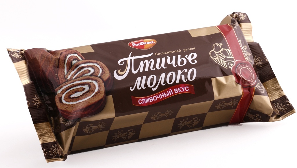 Biscuits Рулет "Птичье Молоко" сливочный вкус 1/200gr 15pc /Uniconf 01/  09_01_0215
