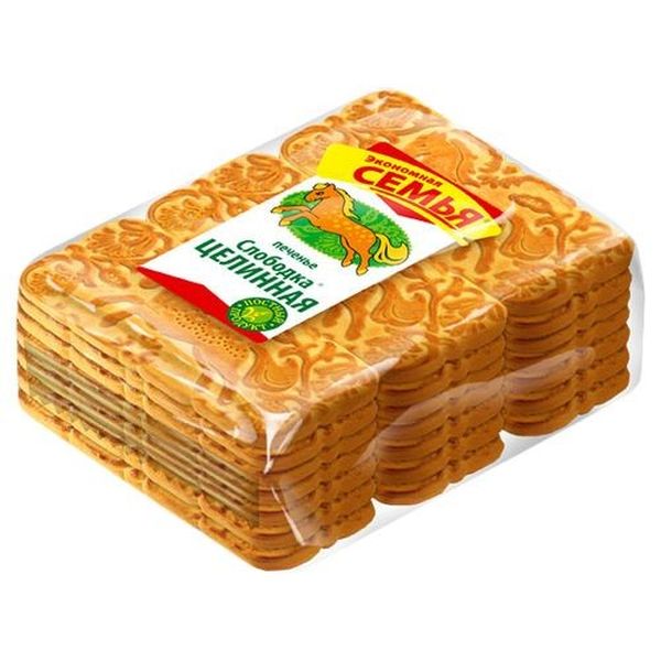 Biscuits C81 Печенье сахарное "Слободка Целинное" 1/500gr 15рс /Konditerskaya Fabrika 03/  09_03_0110