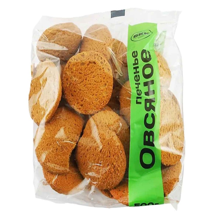 Cookies Печенье овсяное Классическое 1/500gr 10pc /BKK 57/   09_57_0010