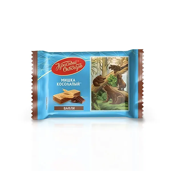 Waffer Вафли "Мишка косолапый" с жировой начинкой 1/300gr 11pc /Uniconf 01/  11_01_0011