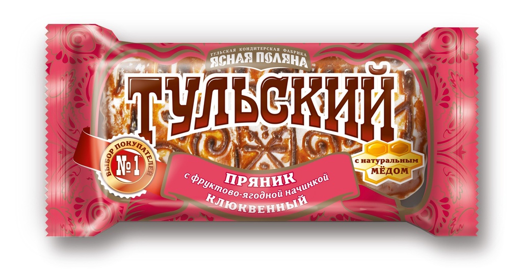 Gingerbread Пряник "Тульский" клюквенний 1/130gr 24pc /Uniconf 01/  12_01_0090