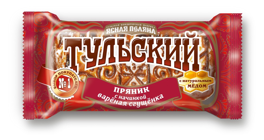 Gingerbread Пряник "Тульский" с вареной сгущёнкой 1/130gr 24pc /Uniconf 01/  12_01_0100