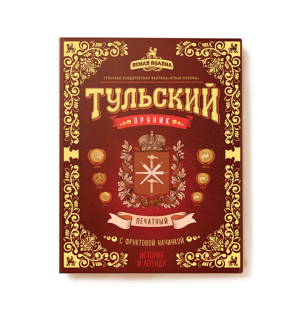 Gingerbread Пряник "Тульский"  Сувенирный с фруктовой начинкой коробка 1/350gr 16pc /Uniconf 01/  12_01_0131