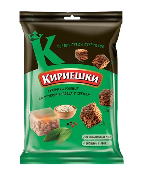 Mini-toasts БС261 Сухарики "Кириешки" холодец с хреном 1/100gr 28pc /KDV 22/  14_22_0100