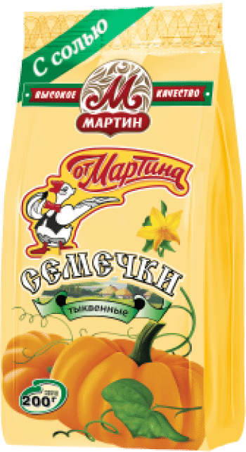 Pumpkin seeds Семечки "От Мартина" тыквенные соленые 1/200gr 14pc /Martin 25/  15_25_0050