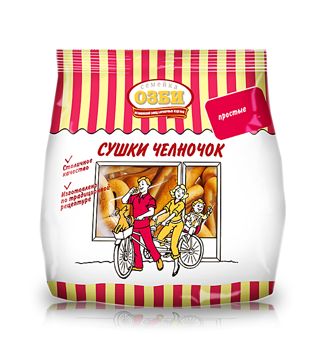 Dry bread rings 281 Сушки "Семейка" "Челночек" 1/200gr 28pc /Ostankino 26/  16_26_0100