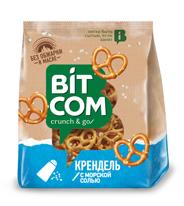 Dry Bread Rings "Bit Com" Крендель с морской солью 1/250gr 8pc /Ostankino 26/  16_26_0141