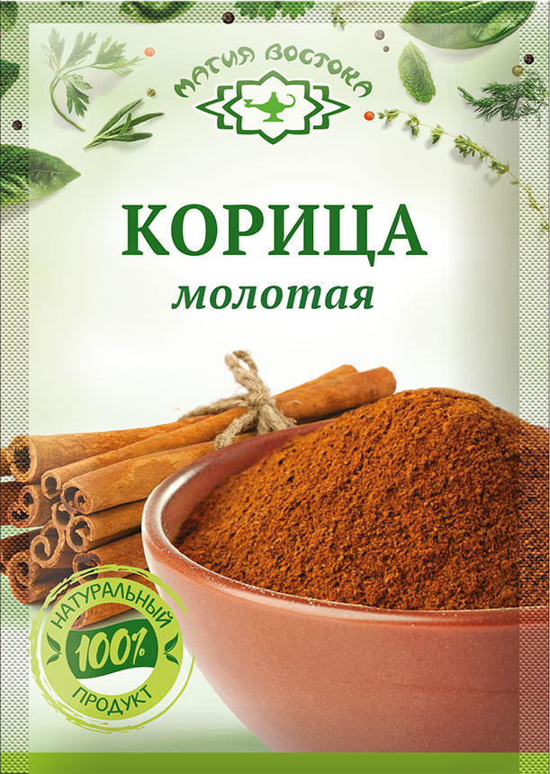 Seasonings М03821 Корица молотая 1/15gr 40pc /Magiya Vostoka 27/   20_27_0075