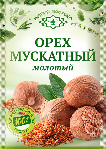 Seasonings 03835 Мускатный орех молотый 1/010gr 40 pc /Magiya Vostoka 27/   20_27_0100