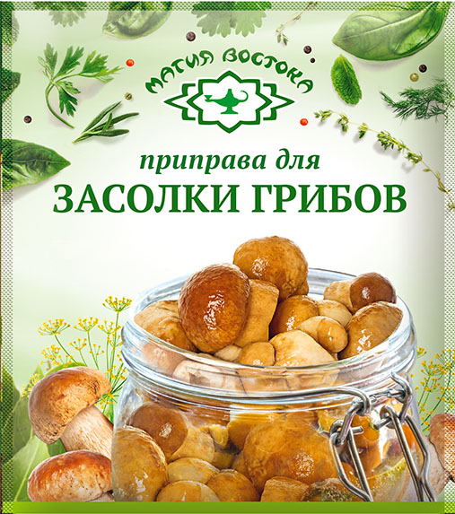 Seasonings M23441 Приправа для засолки грибов 25gr 40pc /Magiya Vostoka 27/   20_27_0276