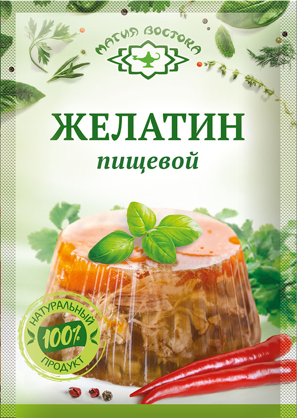 Seasonings 33540 Желатин пищевой 1/10gr 40pc /Magiya Vostoka 27/   20_27_0501