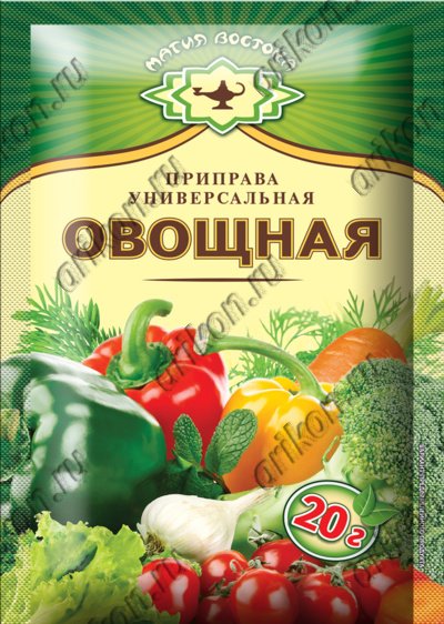 Seasonings 28365 Приправа Универсальная овощная 1/075gr 20pc /Magiya Vostoka 27/   20_27_0540