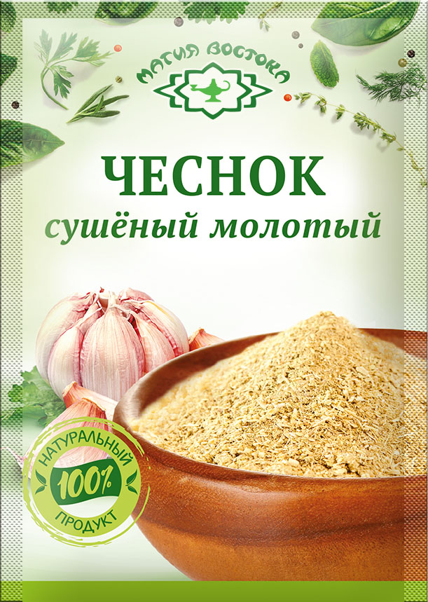 Seasonings 03833 Чеснок сушеный молотый 1/010gr 40pc /Magiya Vostoka 27/   20_27_0570