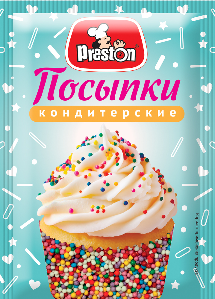 Seasonings М59816 Посыпки кондитерские декоративные "Радуга бисер"  "Preston" 1/50gr 25pc /Magiya Vostoka 27/   20_27_0731