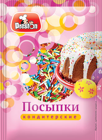 Seasonings M59818 Посыпки кондитерские декоративные "Радуга вермишель" "Preston" 1/50gr 25pc  /Magiya Vostoka 27/    20_27_0741
