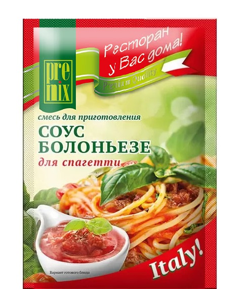 Seasonings PreMix M28918 Смесь для приготовления соуса Болоньезе для спагетти  "PreMix" 1/30gr 25pc /Magiya Vostoka 27/   20_27_0801