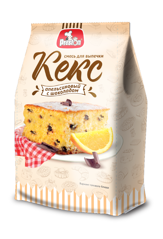 Baking mix Preston M39277 Смесь для выпечки "Кекс апельсиновый с шоколадом" "Preston" 1/300gr 7pc /Magiya Vostoka 27/   21_27_0273