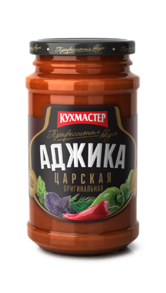 Sauce Аджика "Кухмастер Царская" 1/190gr 12pc /Kuhmaster 28/   23_28_0051