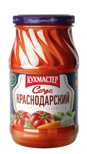 Tomato sauce "Краснодарский" в стеклянной банке 1/480g 8pc /Kuhmaster 28/   23_28_0060