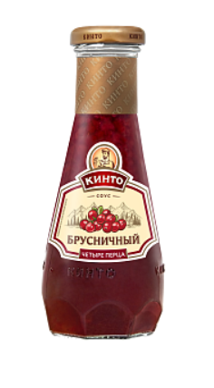 Sauce "Кинто" Соус фруктовый брусничный четыре перца 1/320gr 6pc /Darsil 29/   23_29_0121