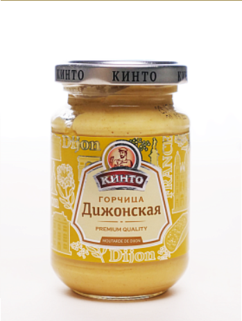 Mustard "КИНТО" горчица "Дижонская" 1/170gr 12pc /Darsil 29/   24_29_0011
