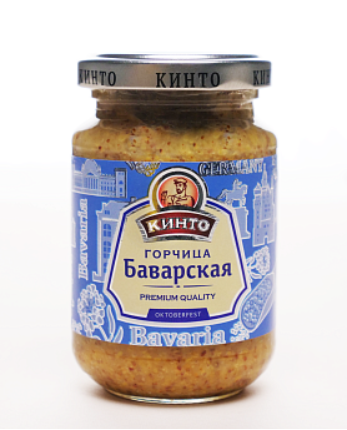 Mustard "КИНТО" горчица Баварская "Октоберфест" 1/170gr 12pc /Darsil 29/   24_29_0012