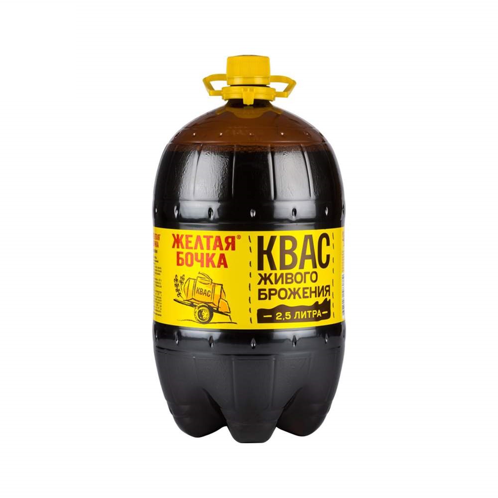 Kvas "Желтая Бочка" 1/2.5L 4pc /producer? 50/   27_50_0010