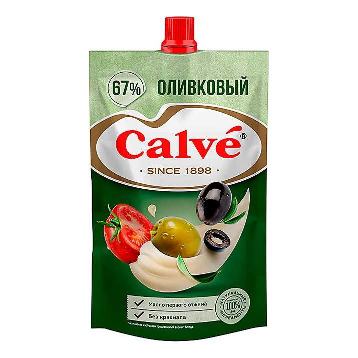 Mayonnaise  Майонез  (Calve) оливковый 67% с дозатором 1/700gr 15pc /Calve 60/  28_60_0013