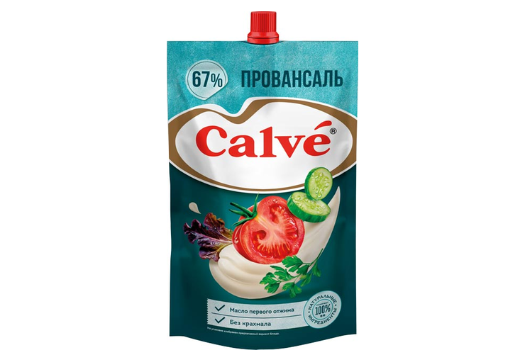 Mayonnaise  Майонез  (Calve) провансаль 67% 1/400gr 24pc/Calve 60/  28_60_0014