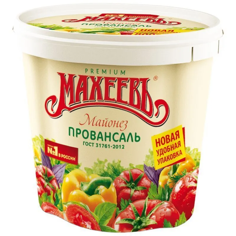 Mayonnaise  Майонез (Махеевъ)  Провансаль 50,5%  ведро 1/800gr 1/820ml  12pc/Махеевъ-Maheev 61/  28_61_0013