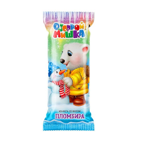 Chocolate sweets "Озорной Мишка" со вкусом пломбира (конфеты) 3kg /Uniconf 01/  03_01_0671
