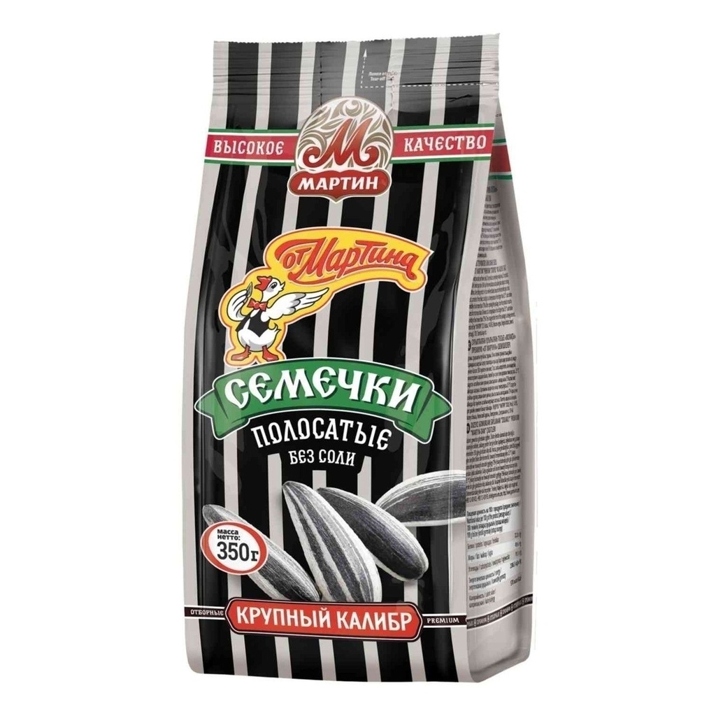 Sunflower seeds Семечки "От Мартина" ПРЕМИУМ "ПОЛОСАТЫЕ" отборные обжаренные 1/350gr 10pc /Martin 25/  15_25_0011