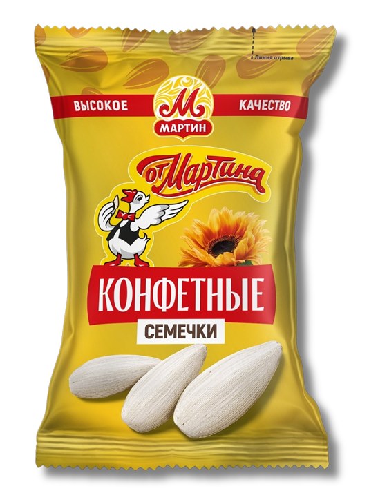 Sunflower Семечки "От Мартина" "КОНФЕТНЫЕ" Премиум большие белые отборные 1/240gr 20pc  /Martin 25/  15_25_0060