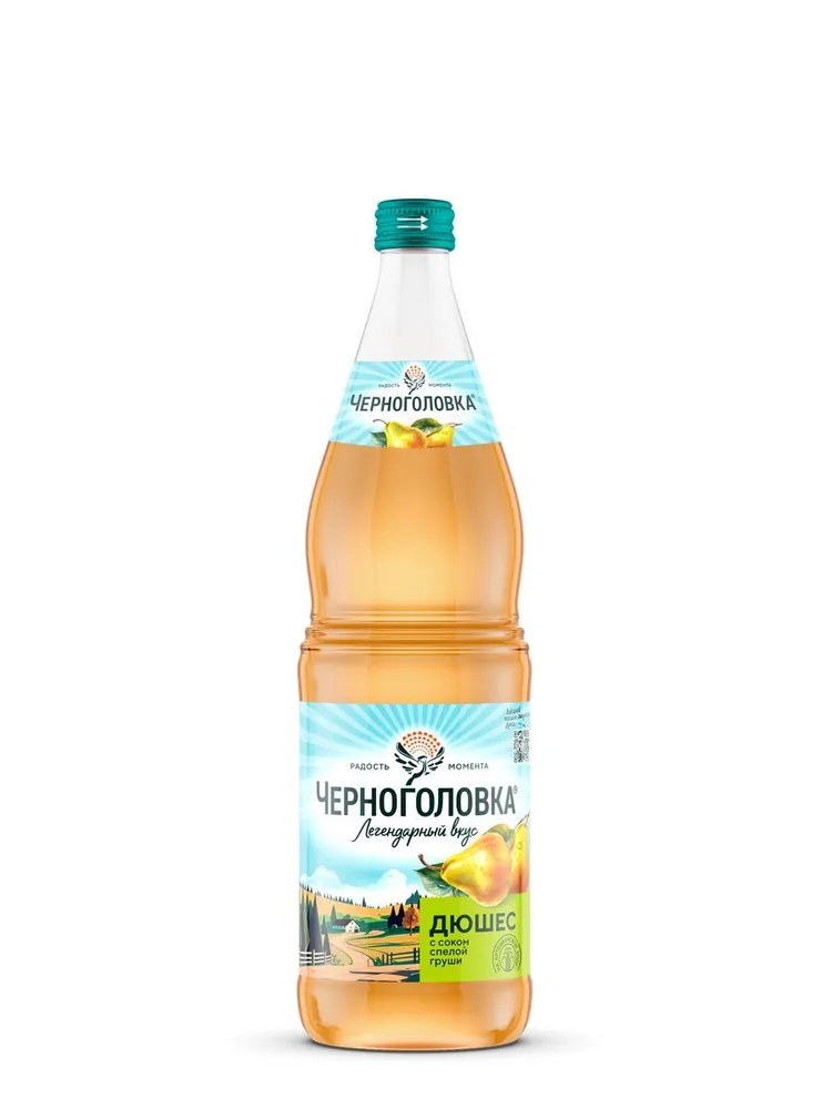 Soft drincks "Dushes", carbonated soft drink стекло 1/1L 6pc /Chernogolovka/  27_34_0090