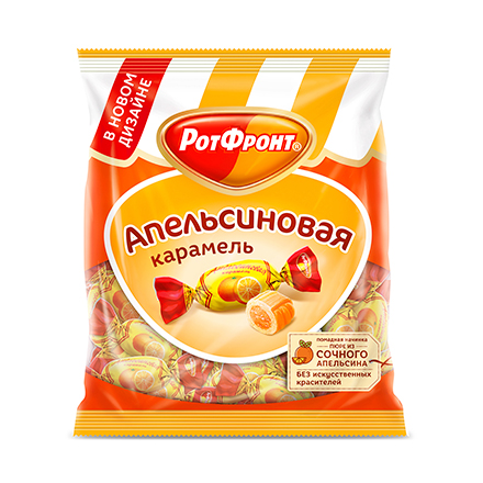 [01_01_0050] Caramel "Апельсиновая" (карамель) 1/250gr 20pc /Uniconf 01/  01_01_0050