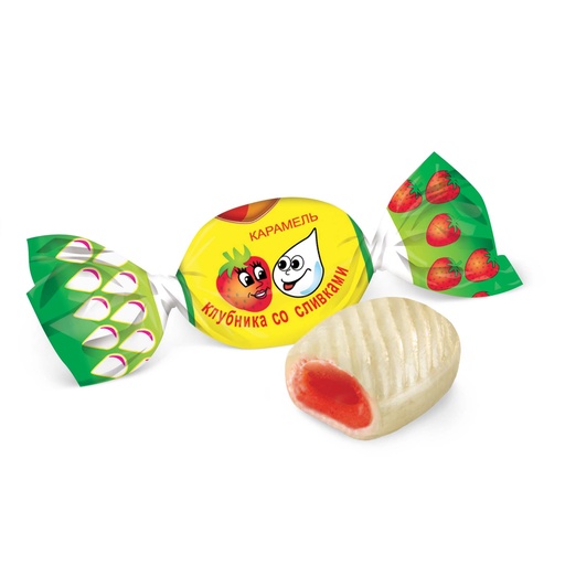 [01_01_0170] Caramel "Клубника со сливками" (карамель) 6kg /Uniconf 01/  01_01_0170