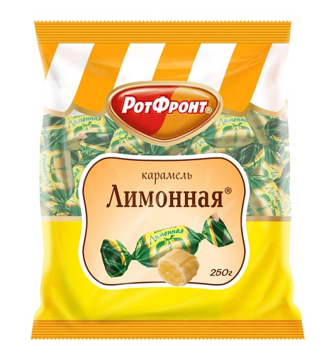 [01_01_0210] Caramel "Лимонная" (карамель) 1/250gr 10pc /Uniconf 01/  01_01_0210