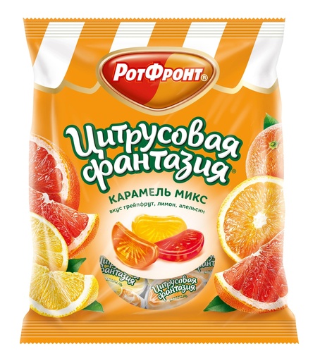 [01_01_0251] Caramel "Цитрусовая фантазия" mix 1/250gr 20pc /Uniconf 01/  01_01_0251
