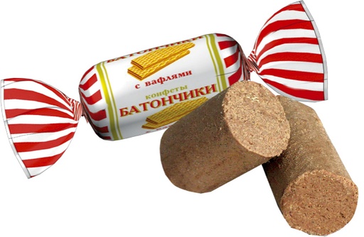[01_01_0650] Caramel soft Батончики с вафлями (конфеты) 3kg /Uniconf 01/  01_01_0650
