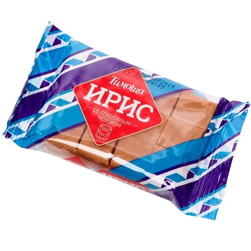 [01_14_0010] Caramel Iris Ирис Тиражный "Сгущеное Молоко" 1/100gr 30pc /Timosha 14/  01_14_0010