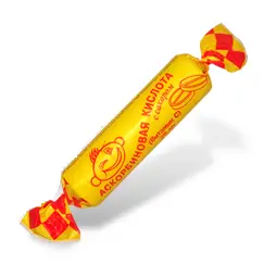 [01_41_0070] Caramel Аскорбиновая конфета 1/025gr 25pc/block 8block/200pc/case /AskoProm 41/  01_41_0070