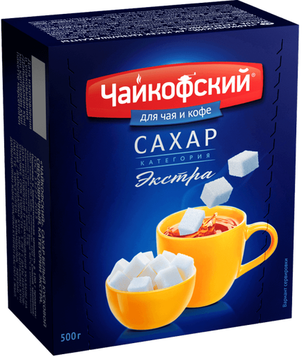 [01_99_0010] Sugar cubes Сахар кусковой Чайкофский 1/500gr 40pc 20pc/Block /Chaykofskiy 99/  01_99_0010