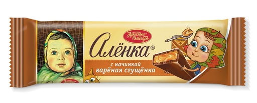 [02_01_0020] Chocolate bars "Аленка" начинка вареная сгущенка 1/048gr 20pc 6blocks/120pc/case /Uniconf 01/  02_01_0020