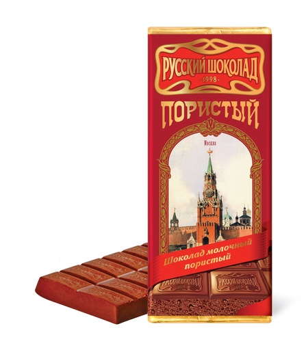 [02_01_0510] Chocolate bars "Русский Шоколад" молочный пористый  1/90gr 11pc /Uniconf 01/  02_01_0510